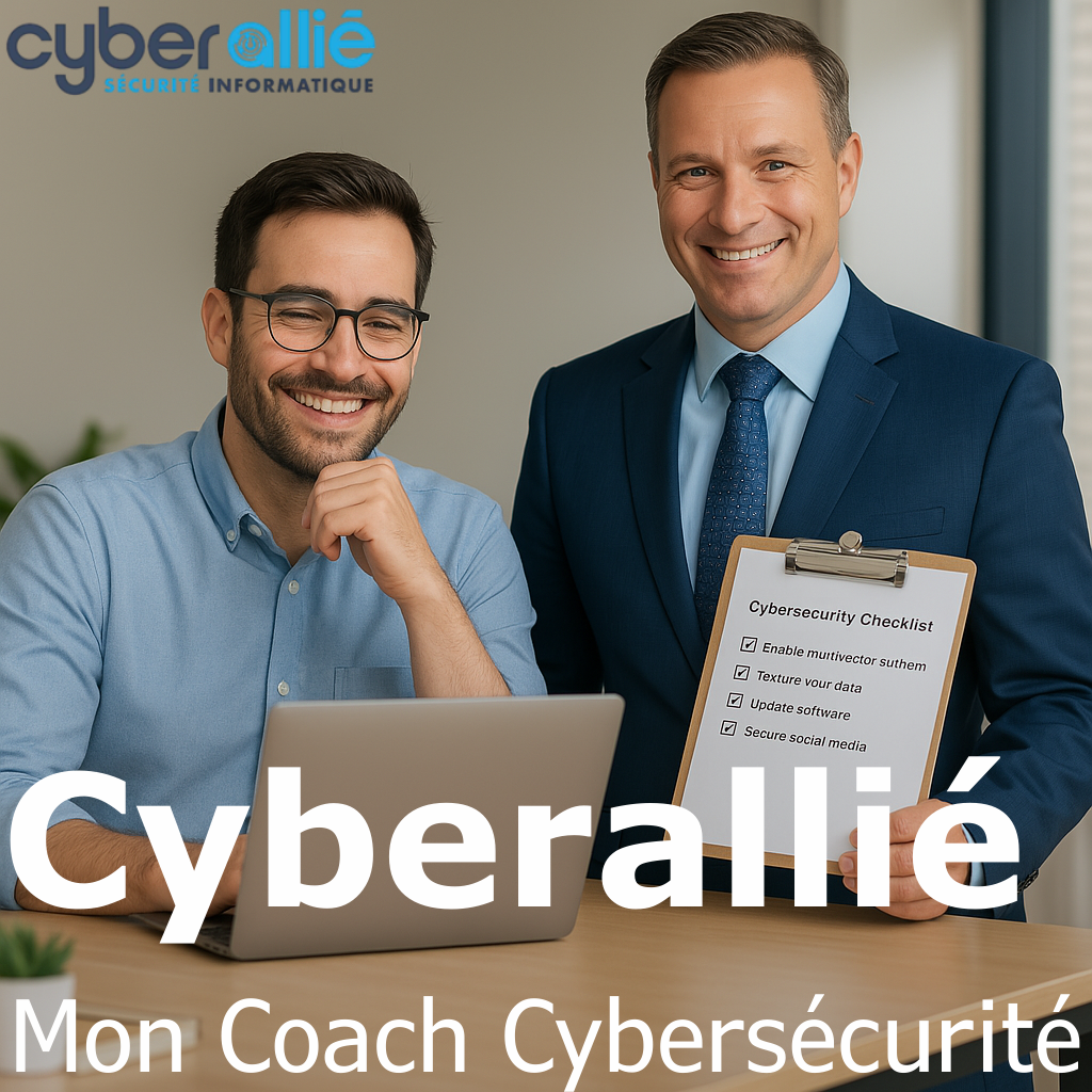 Mon Coach Cybersécurité : Un expert, une heure par mois, pour sécuriser votre entreprise simplement et efficacement. Petites actions concrètes, grands résultats. Votre protection sans complication !